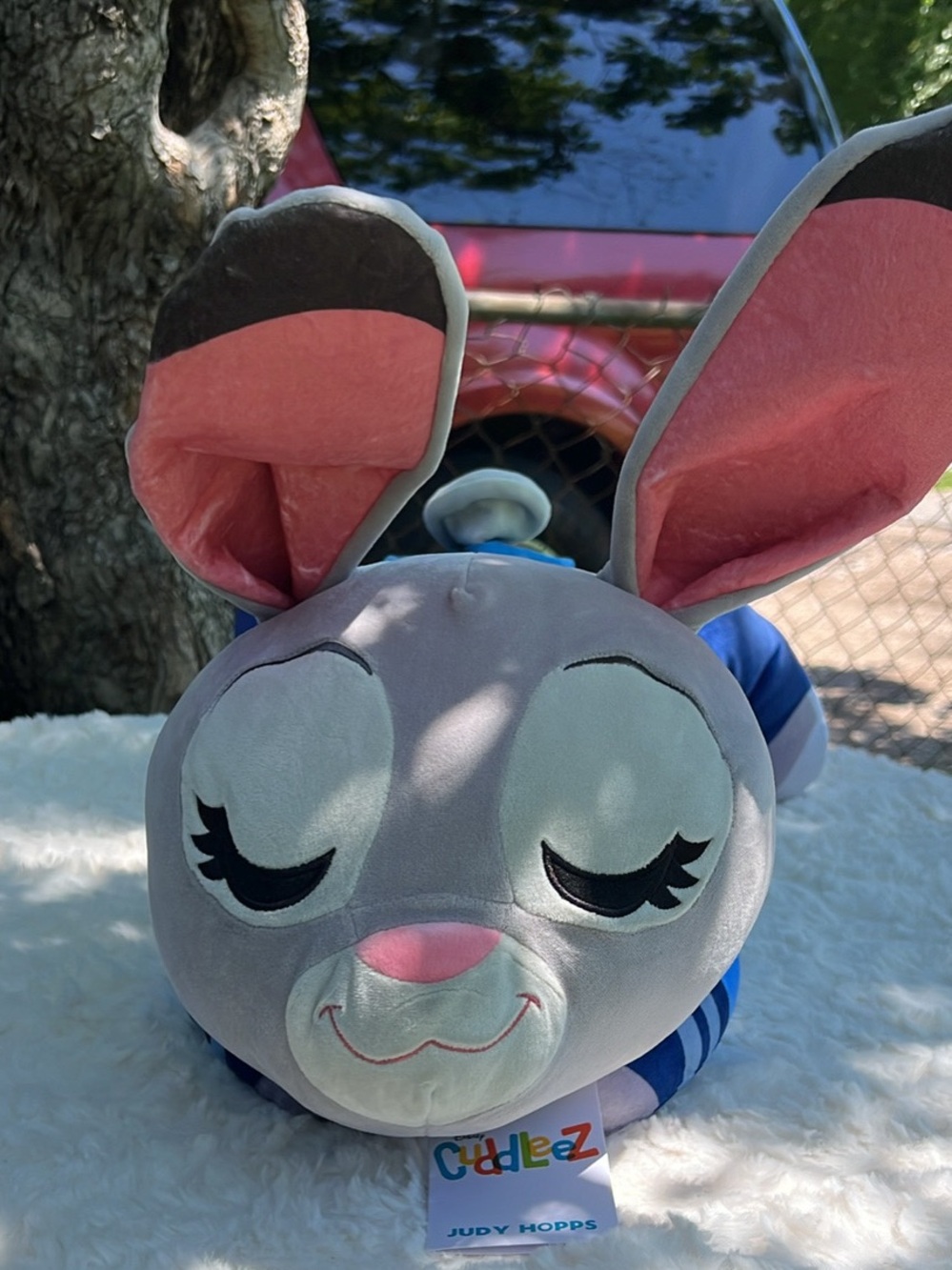 Disney Judy Hopps Plush — Gray & Pink Snuggle Buddy